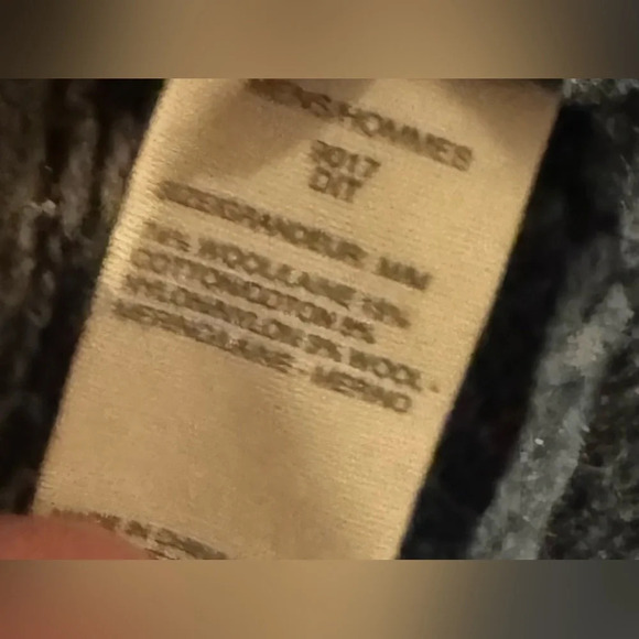 Woolrich Wool blend cotton Cardigan Sweater Blue Fair Isle Buttons vintage US M - Picture 4 of 5